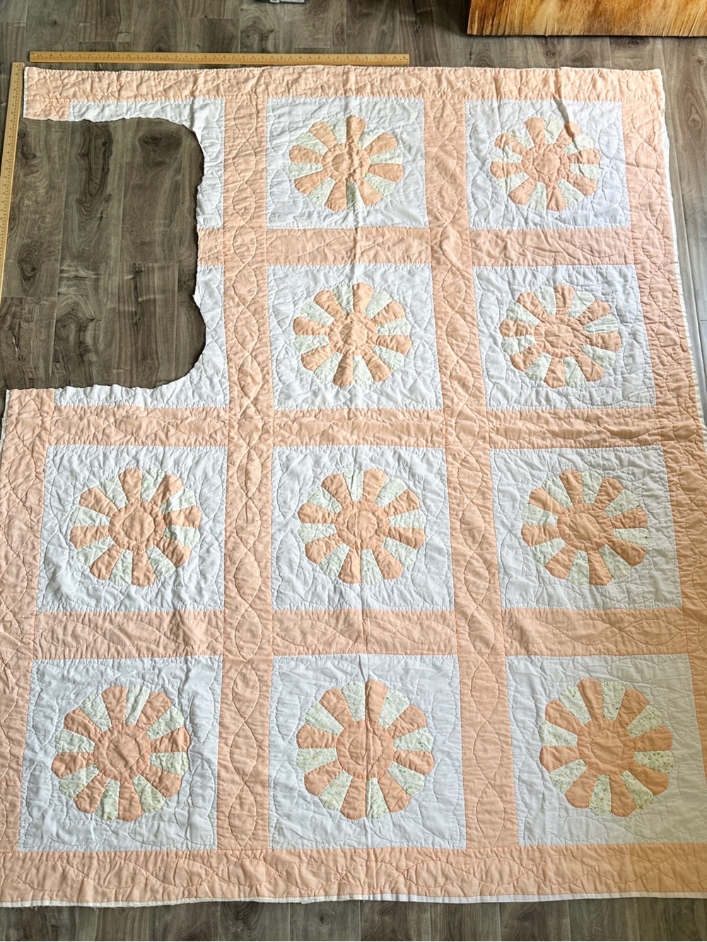 Cutter Quilt Fabric Scraps for Re-Purposing Upcycling Vintaged Quilted Patchwork